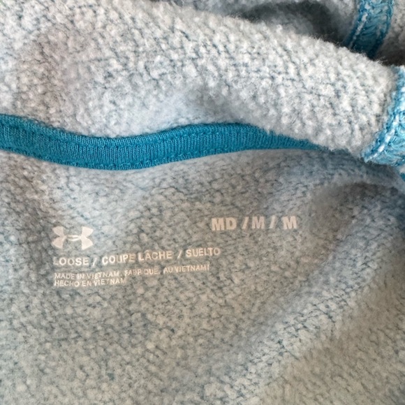 Under Armour Light Blue Loose Sweatshirt Hoodie Size Medium - Picture 3 of 3